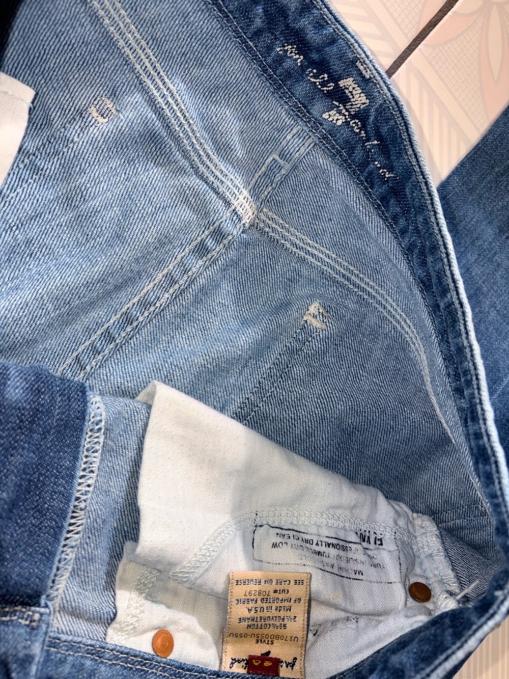 7 For All Mankind Women’s Flare Jeans in Blue Denim - Picture 4 of 4